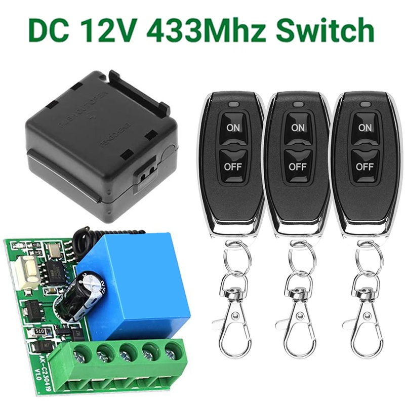 433Mhz Receiver Module - DC 12V 433Mhz RF Wireless Remote