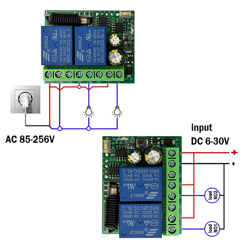 10A Relay Receiver Module 433M - đánh giá và giá 433Mhz Receiver Module