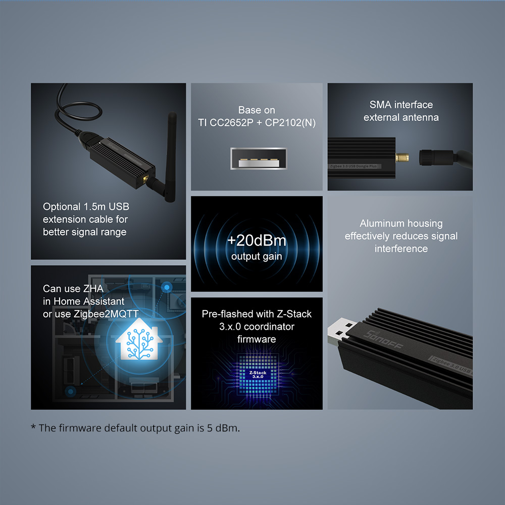 1/5 Chiếc SONOFF ZB Dongle-P Z - đánh giá và giá Home Automation Tutorial